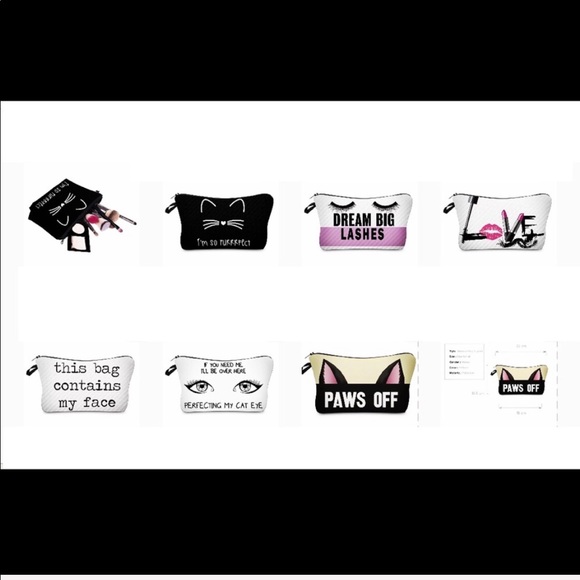 NEW "Deam Lashes" Padded Make-up Pouch Cosmetic Travel Bag a Perfect Size 5x8.5" - Picture 3 of 4